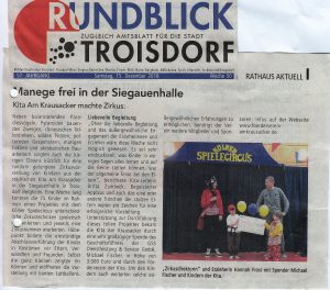 Presseartikel Rundblick, 15. Dezember 2018